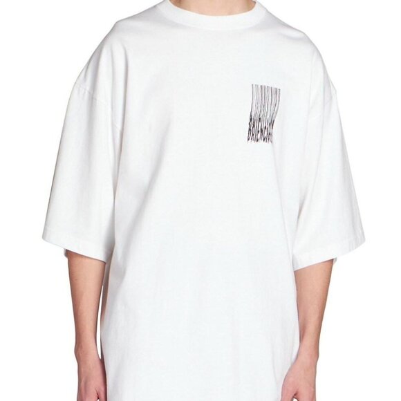 Men's Rare Balenciaga Oversized Fit Barcode T-Shirt - Picture 10 of 11
